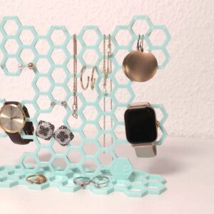 Alternative view of Schmuckständer Wabenstruktur – 3D-gedruckter Organizer