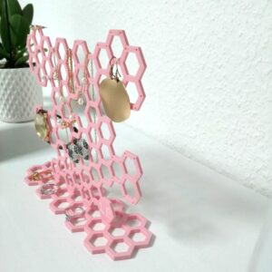 Schmuckständer Wabenstruktur – 3D-gedruckter Organizer – Bild 8