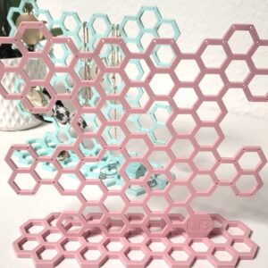 Schmuckständer Wabenstruktur – 3D-gedruckter Organizer – Bild 5