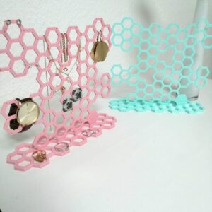 Schmuckständer Wabenstruktur – 3D-gedruckter Organizer – Bild 7