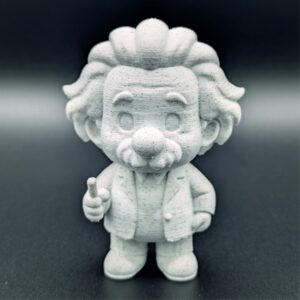 Alternative view of Albert Einstein Figur – 3D-gedruckte Dekofigur