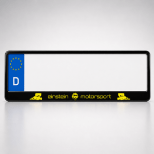 Alternative view of Einstein Motorsport Kennzeichenhalter – Schwarz